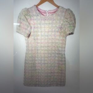 LoveShackFancy Girls Size 12 Tweed Lalan Dress. Like New